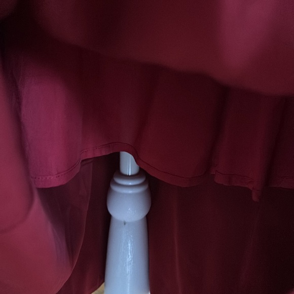 LAST CHANCE🚨 NWT See by Chloé Burgundy/Black Color Block Midi Dress - Picture 11 of 13